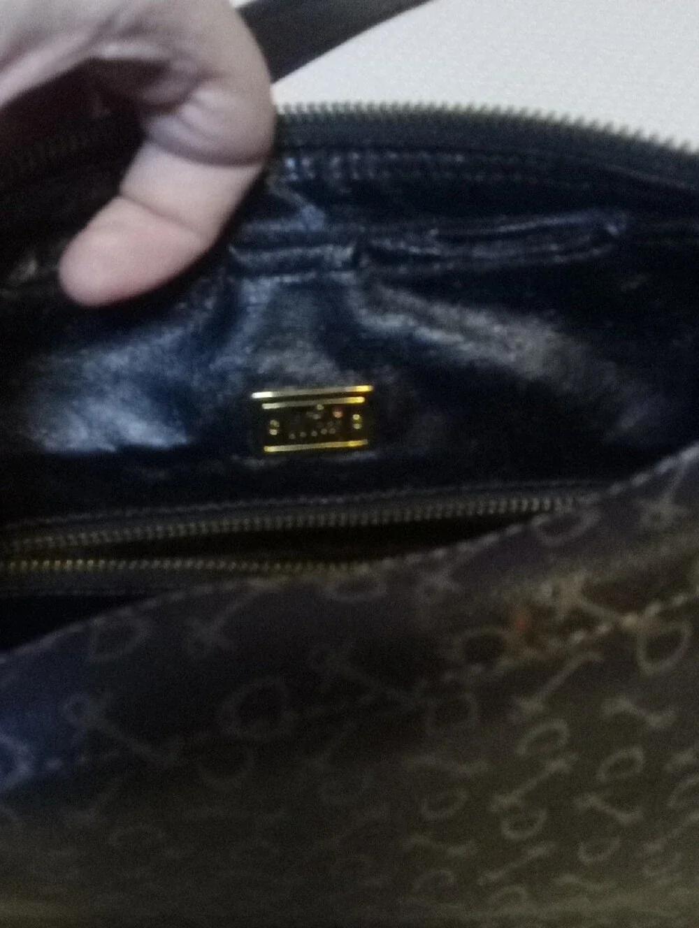 Why Classic Black Patterned Shoulder Bag And Wallet